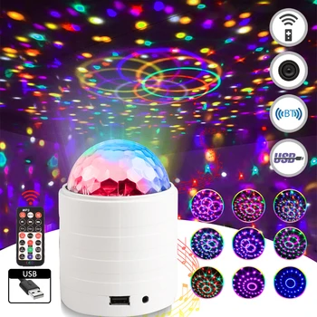 

Effect Lighting Lamp Bulb Party 6Color LED Laser Ball Light Mini Voice Control Ambient Lamp with Remote Control