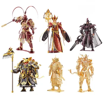 

Piececool 3D Metal Puzzle Toy DIY Knight General Soldier Monkey King Robot Assembly Figure Model Laser Cut For Adult Toy Gift