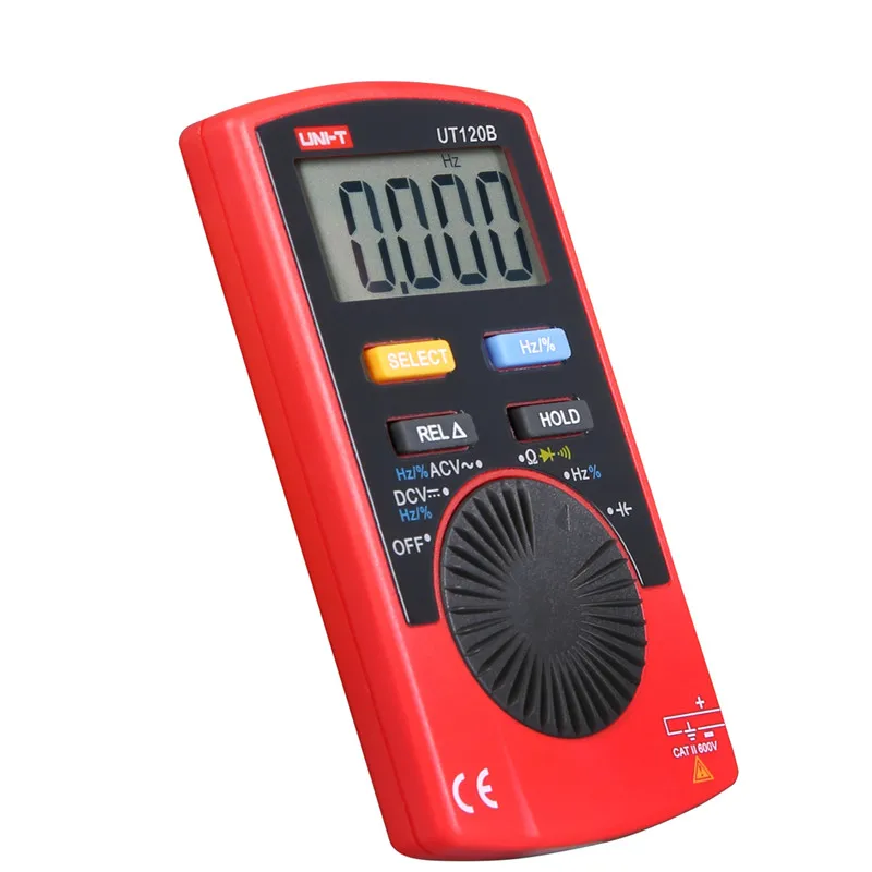 UNI-T UT120B Pocket Size Type Auto-range DMM Digital Multimeters AC/DC frequency multimeter Ammeter Multitester