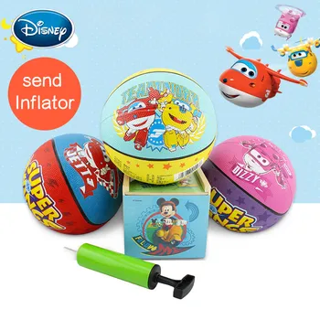

Disney children's toy ball super flying man rubber ball 18cm with pump basketball kindergarten sports toys outdoor sports