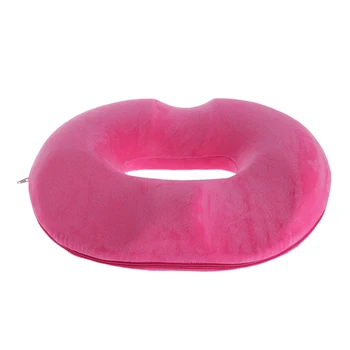 

Shaping Sciatica Relief Hemorrhoid Treat Tailbone Pain Office Chair Hip Up Seat Cushion PU Foam Hollowed Out Donuts Shape