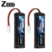 Zeee – 2 batteries NiMH RC 7.2V 3600mAh, avec prise Tamiya pour camion RC voiture HPI Losi Kyosho Tamiya
