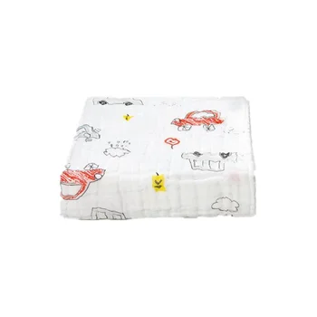 

Baby Towel Newborn Bath Comfortable Soft Muslin Tree Baby Bathrobe Cute Animal Beach Cotton Towel kids Babies Blanket 105*105cm