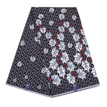 6 ярдов модные Африканские Восковые печатные женские платья Ткань Голландский Настоящий Воск полиэстер голландская ткань Анкара швейная ткань