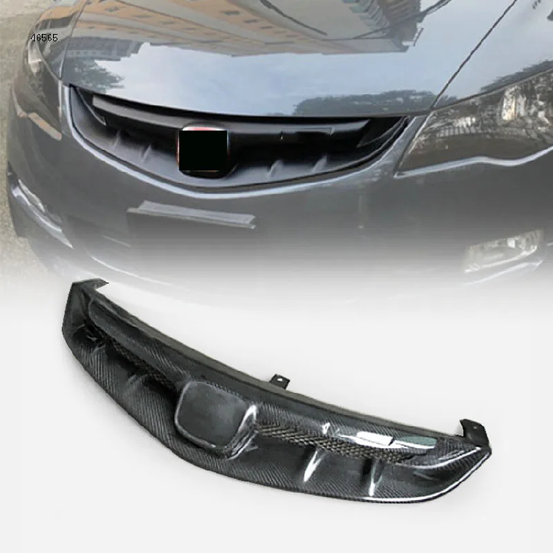 Сетка для переднего бампера и центрального капота из углеродного волокна Honda Civic