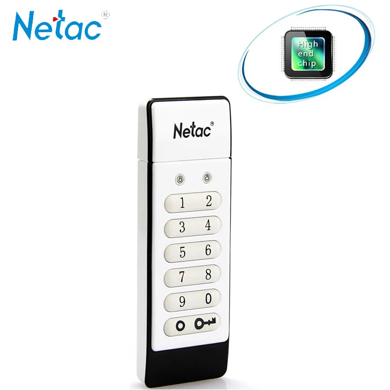 

Netac Keyboard Encrypted USB Flash Drive 16GB 32GB 64GB USB2.0 Hardware Encryption Pendrive U618 U-SAFE Memory Stick 32 GB Disk