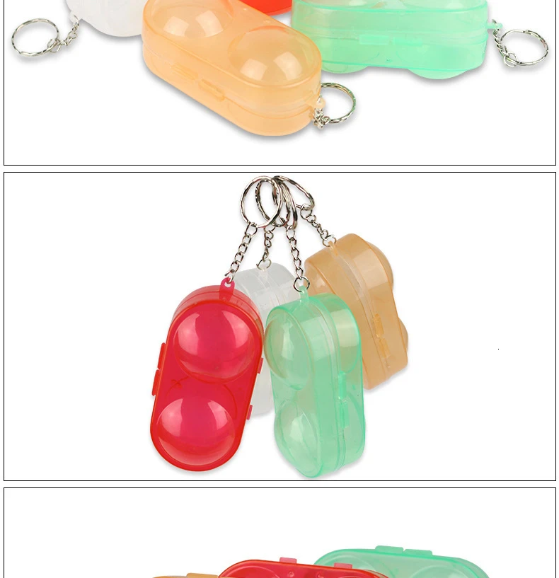 Huieson Table Tennis Ball Container Box Hard Plastic Case Ping Pong Ball Storage Box with Keychain Table Tennis Accessories (2)