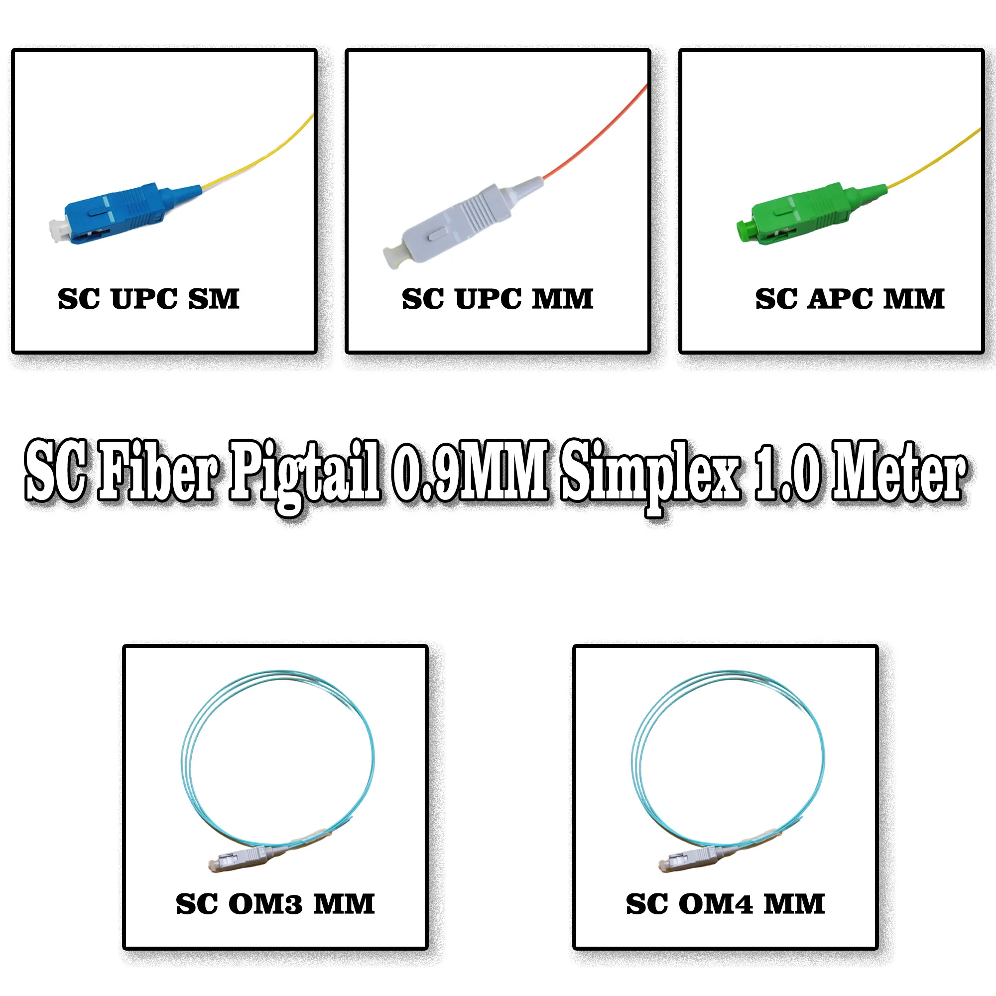 100 шт. 1 0 м SC UPC/APC волоконный свиной хвост SM одномодовый мм OM1/OM2/OM3/OM4 Мульти режим