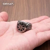 Punk 316L Stainless Steel Vikings Slavic Wheel Amulet Ring Scandinavian Runic Vikings Rings  Jewelry 3