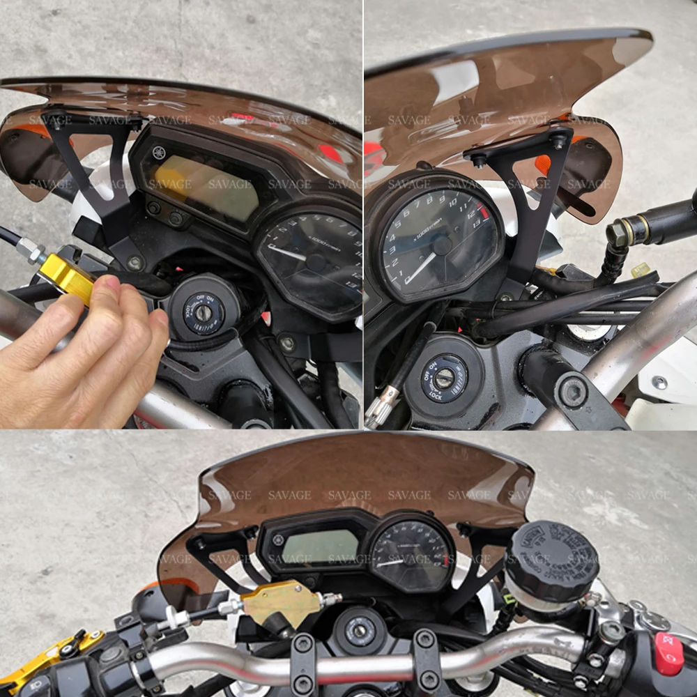 Лобовое стекло Pare brise для YAMAHA XJ6 N 2009 2016 11 12 13 14 15 XJ6N XJ 6 обнаженный мотоциклетный