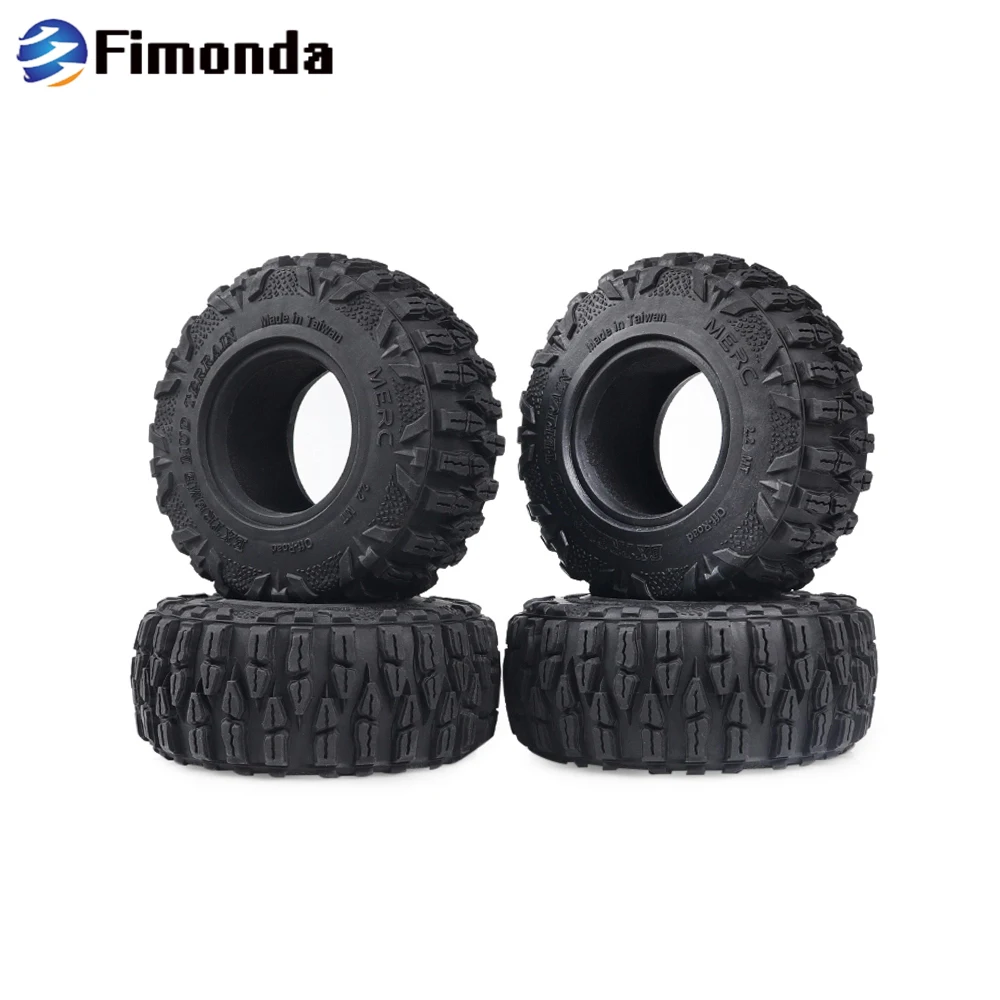 4pcs 2.2inch 120mm Rubber Tires Dragon Talon Tyre for 1/10 RC Crawler Car Traxxas TRX4 Axial SCX10 90046 Tamiya CC01 GRT 86100