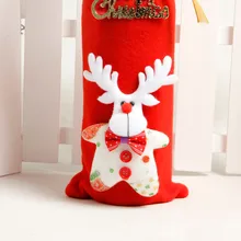 1 шт крышка для бутылки с красным вином сумки украшения дома вечерние Санта Клаус рождественские украшения для дома крышка для бутылки с красным вином H5