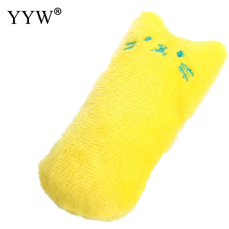 yellow Забавный Кот игрушка для домашних животных Gatos интерактивный плюшевый Мягкий кот игрушки для кошек товары для домашних животных игрушки в виде мышей товары для кошек износостойкая маленькая игрушка - Цвет: yellow