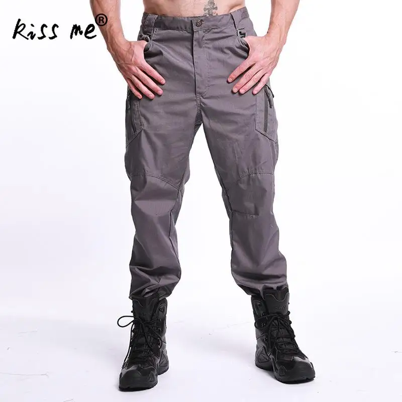 Хлопковые мужские уличные брюки свободные походные треккинговые рыболовные походные ползунки для бега брюки размера плюс более размера d водонепроницаемые уличные брюки