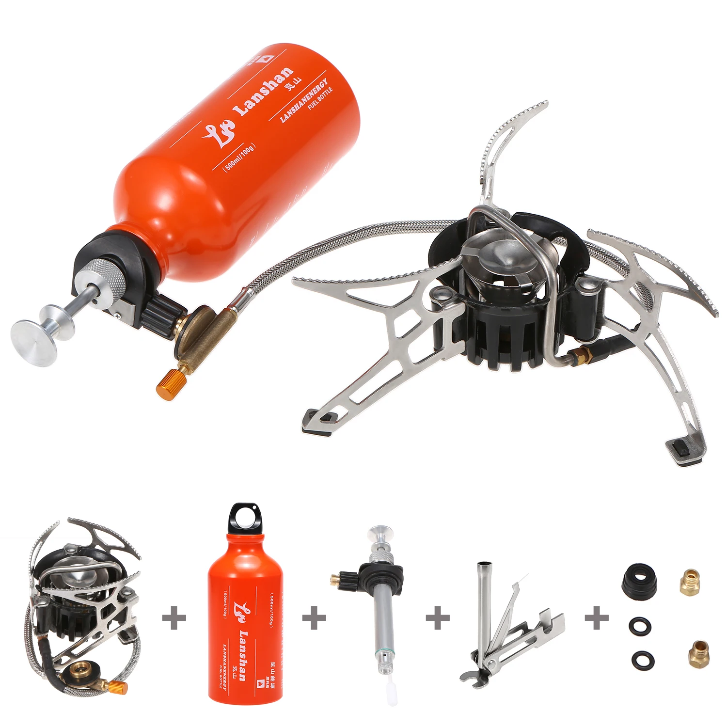 Picnic Foldable Outdoor Camping Stove Brander Heat Multi Fuel Oil Stove  With 500ml Gasolne Fuel Bottle For Outdoor Gas Stove - Outdoor Stove u0026  Accessories - AliExpress