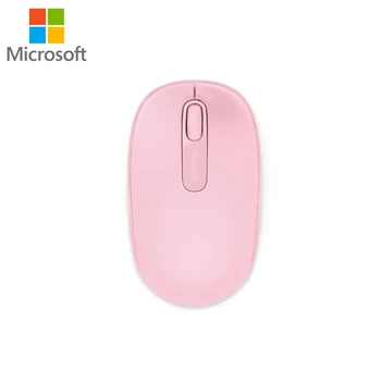 

Microsoft 1850 Wireless Mini Mouse Portable OFFICE 2.4Ghz Wireless Pink Mouse Fresh Art Creative PC Cute Pocket Mouse