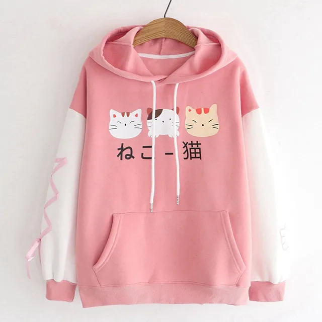 Kawaii Japanese Cats Hoodie