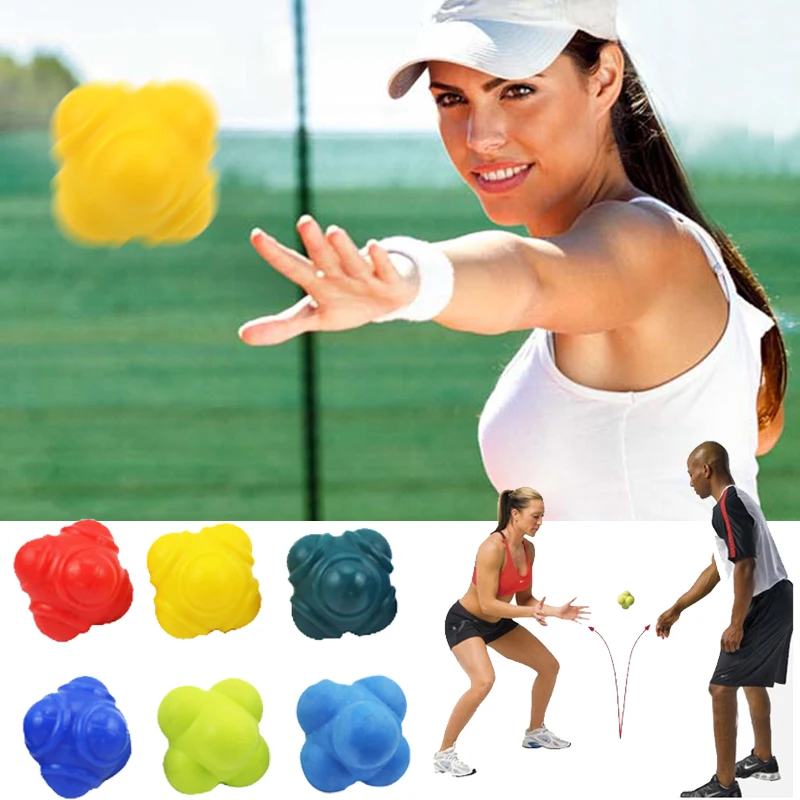 Speed Reaction Balls Six Corner Reaction Training Agile Ball Stretch Balls Agility Coordination Reactive Ball