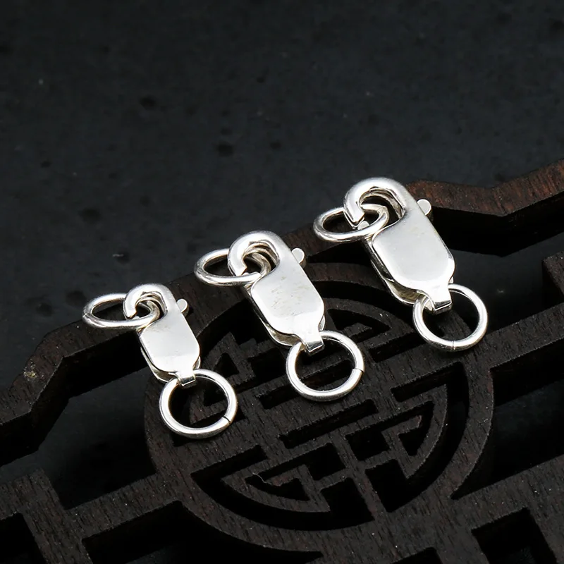 스퀘어 랍스터 걸쇠 링 커넥터 8MM 10MM 12MM 팔찌 목걸이 스프링 걸쇠 DIY 쥬얼리 만들기