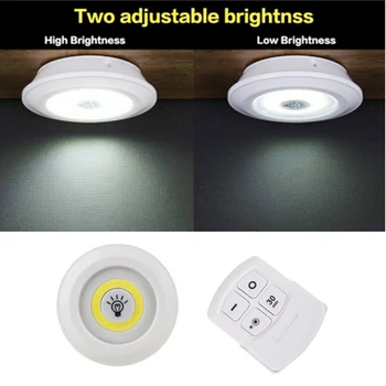 

Adjustable 3W COB LED Remote Control Night Light for Kitchen Wardrobe Stairs Corridor Emergency lamp Children's night light