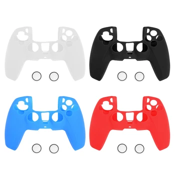 

For PS5 Soft Silicone Case Skin Protective Cover Joystick Thumb Stick Grips Anti-Slip Cap for S-ony PlayStation 5 Controller