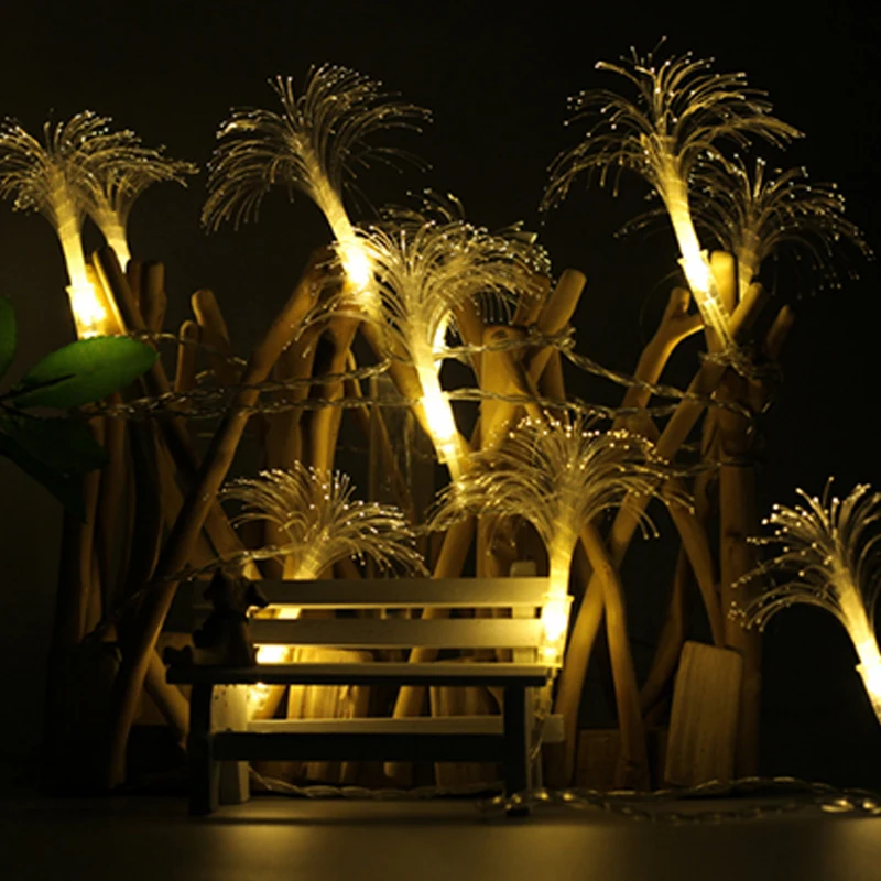 LED String Lights Fibre Optic Flower Fairy Lights Color Lantern Flowers Garland Christmas Light Wedding Holiday Decor 2 (6)