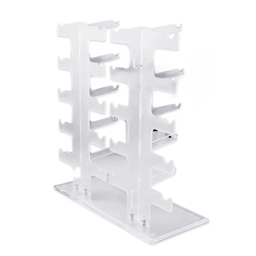 

Transparent Acrylics Durable 2 Row 10 Pairs Sunglasses Rack Holder Frame Display Frame Display Stands Shelf Eyewear Organizer
