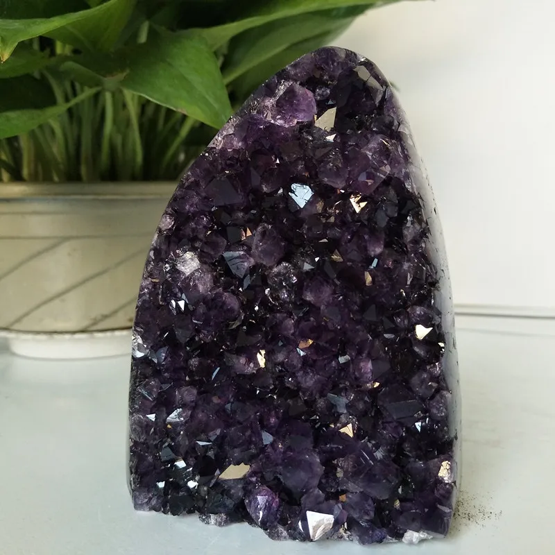 

High quality Uruguay stone amethyst geode crystal quartz cluster home decor display amethyste pierre naturelle