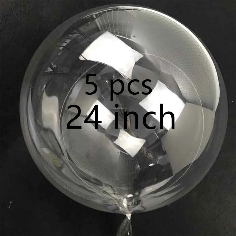 DIY Наклейка для воздушного шара для прозрачных воздушных шаров, для свадьбы, дня рождения, вечеринки, Decoratios, испанский единорог, надпись, наклейка для воздушного шара - Цвет: 5PCS 24inch