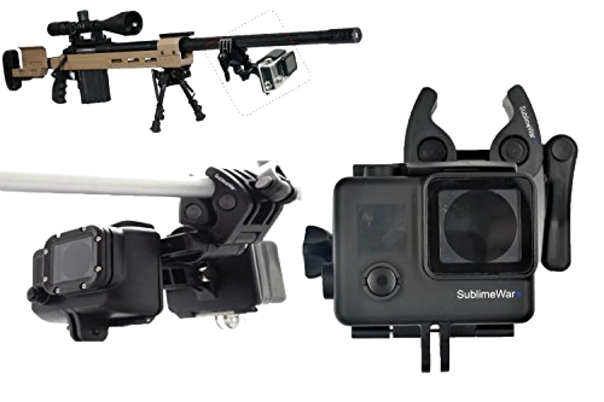 Gopro Hero 7 6 5 Sportmans Mount Rifle Hunting Paintball Fishing Bow