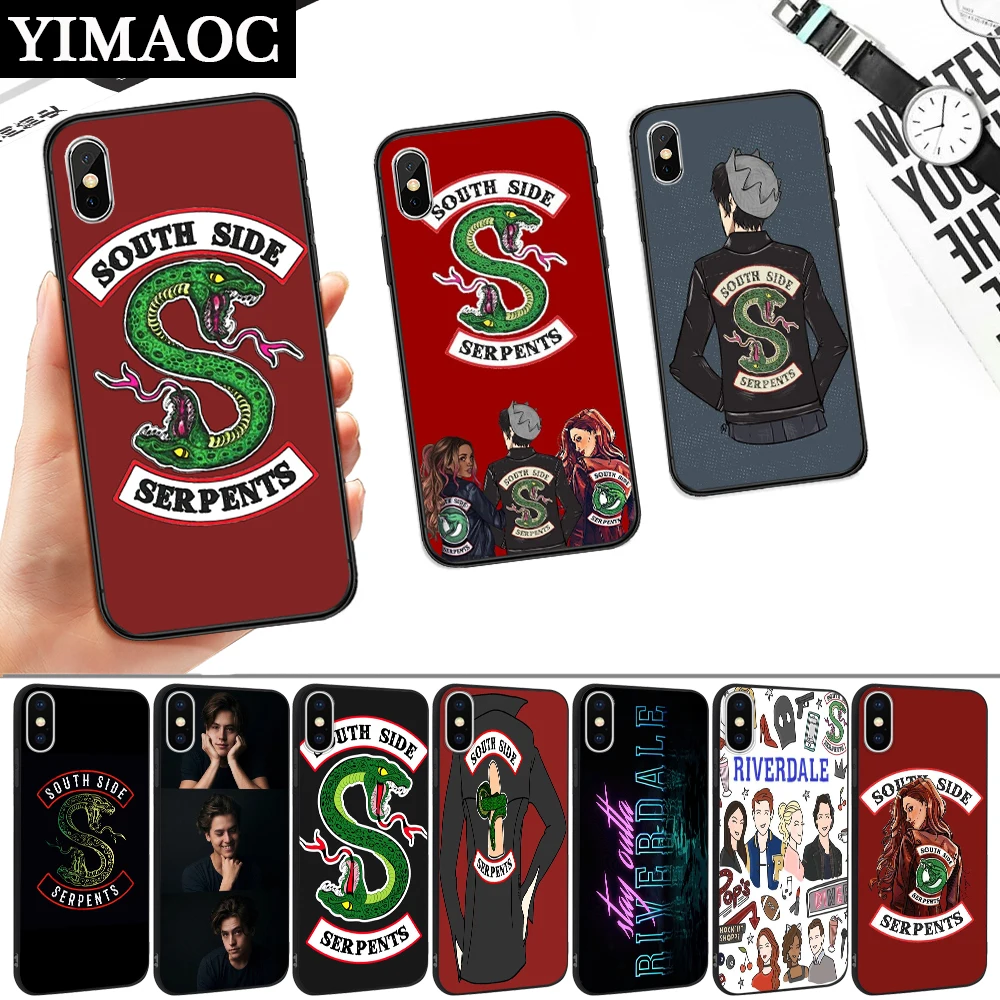 South Side Serpents Riverdale Silicone Soft Case for iPhone 5 5S 6 6S 7 8 11 Pro Plus X XR XS Max |