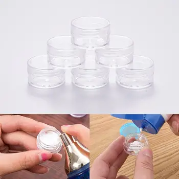 

5/6/8/10PCS 5g/PC Cream Jar Plastic Mini 5ml Cosmetic Empty Container Pot Small Sample Bottle