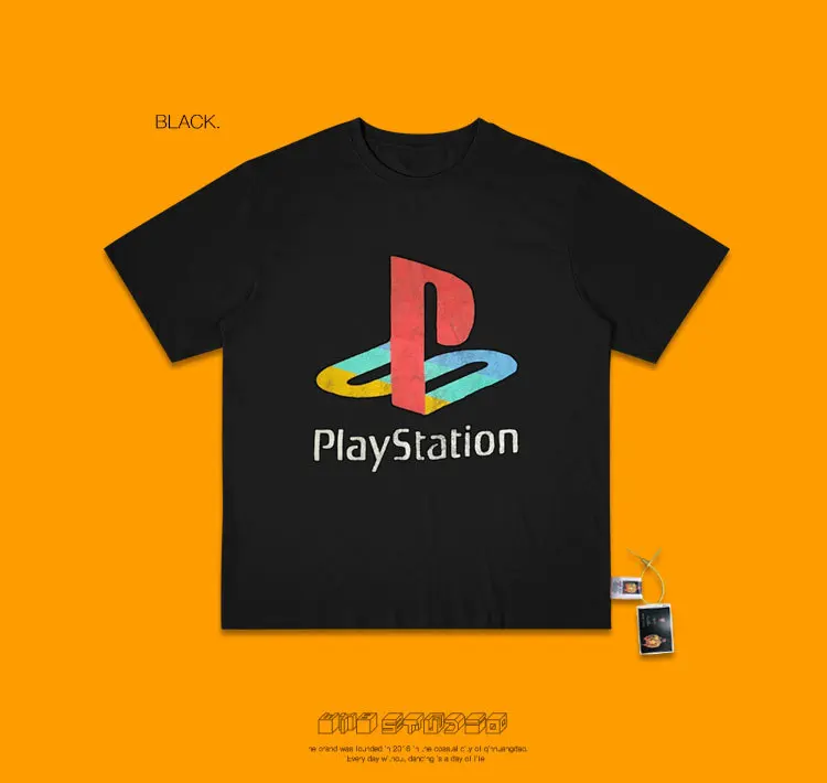 Инс оригинальность полуподпольная Playstation короткий рукав школьницы Мори Сплит сустава скейт каракули Джокер тренд