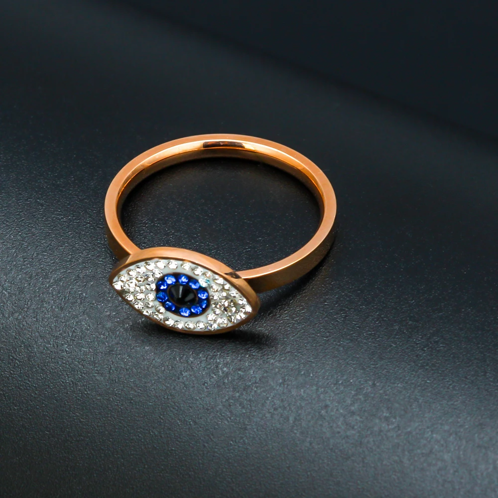 Кольца Lucky Eye Blue сглаза, кристалл, медь, микро проложенный циркон, кольцо для женщин, Ювелирное кольцо, вечерние ювелирные изделия, подарки EY5268