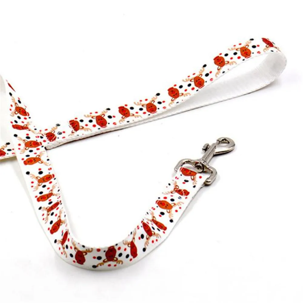 

Blue/White/ Red/Green/Mint Green New Christmas Pet Dog Traction Rope Traction Rope Quick Releas Leash Nylon 120CM Beautiful 0808