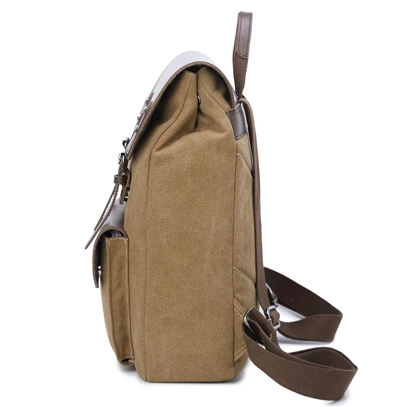 

Canvas Bag Retro Casual Men's Bag Men And Women Computer Backpack Students Casual School Bag
