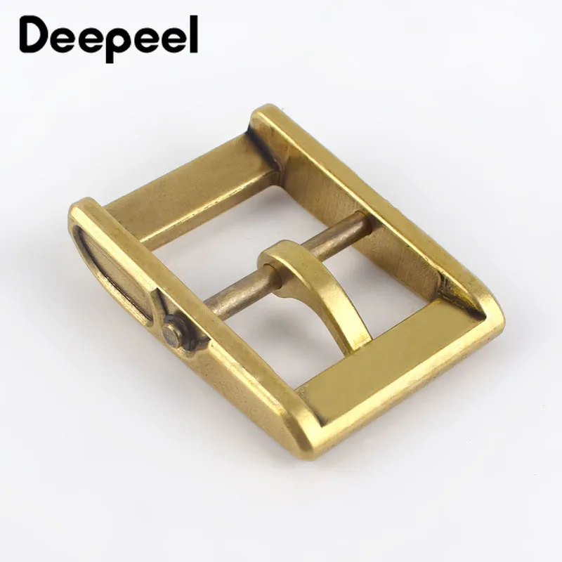 Мужские и женские ремни Deepeel 1 шт. 40 мм цельная латунная металлическая пряжка для