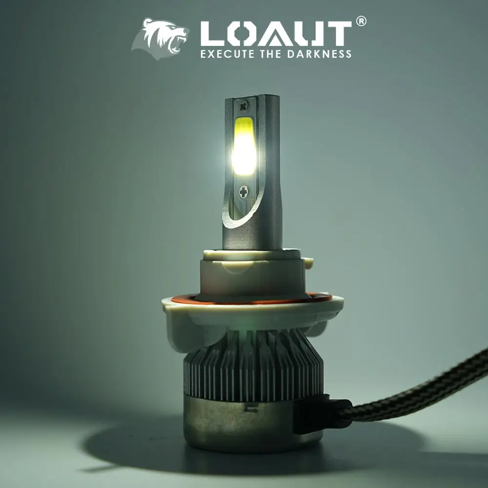 LOAUT 1 год гарантии светодиодная лампочка для автомобиля h13 6000lm 30 Вт 6000 К hi lo луч 12 В 24 в фары автомобиля