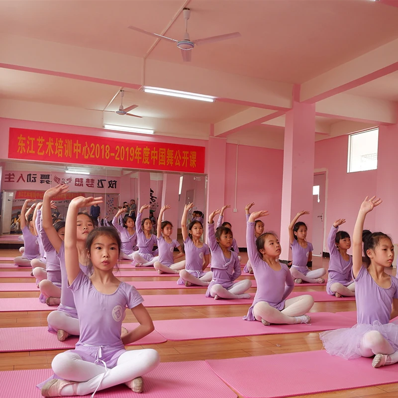 

Children NBR Yoga Mat 10mm Yoga Beginner Sports Mat Non-Slip Children Dance Exercise Pad with Carry Bag For Kids