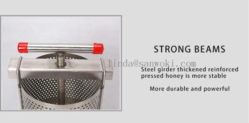 BeesWax Presser Machine Stainless Steel Wax Injection Press Manual Mesh Honey Wax Press Machine Beekeeping Tool honey squeezer