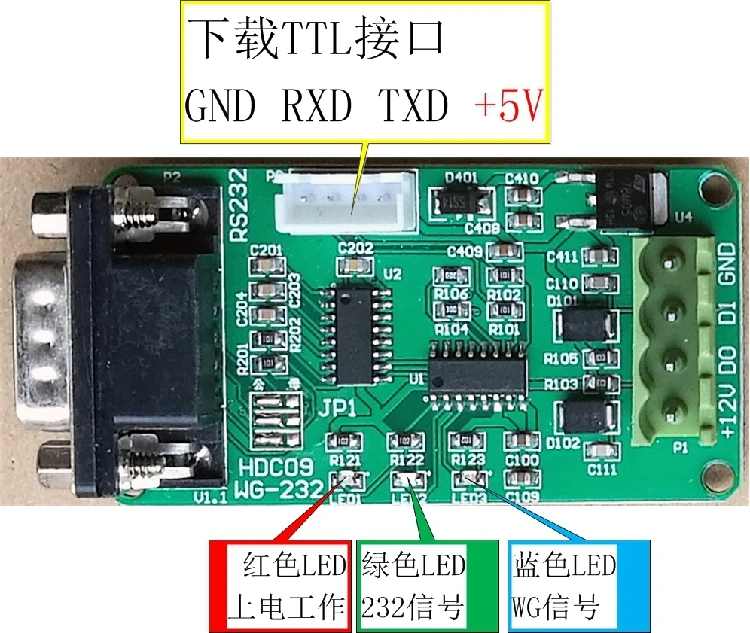 

Wiegand Converter, WG26/34 to RS232 Serial Port, Two-way Interchange / ASCII Text Input and Output