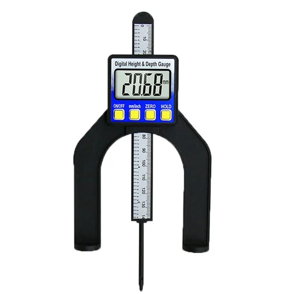 

0-80MM LCD Digital Depth Gauge Calipers Woodworking Height Measuring Tools Magnetic Self Standing Aperture