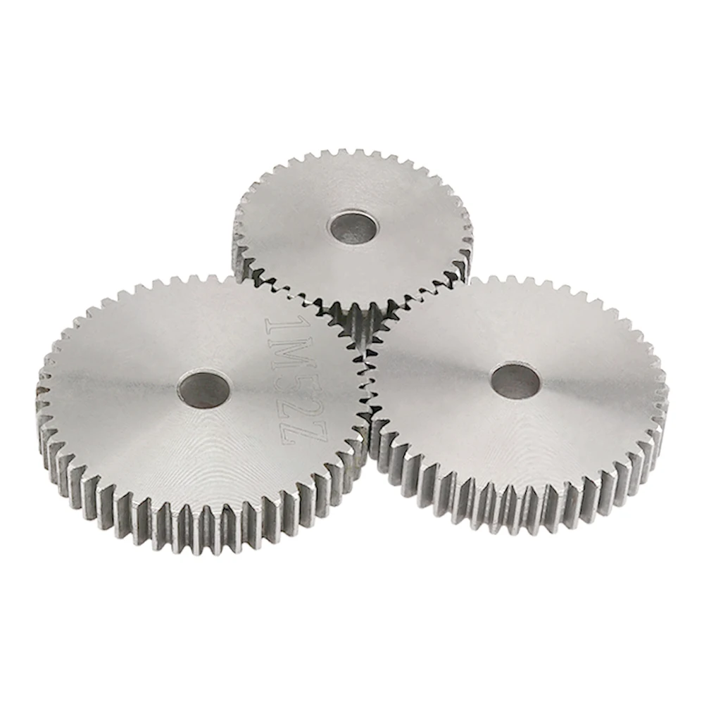 Transmission Gear Cylindrical Gear 1M-51/52/53/54/55/56/57/58/59/60T SC45# Carbon Steel 1 Piece
