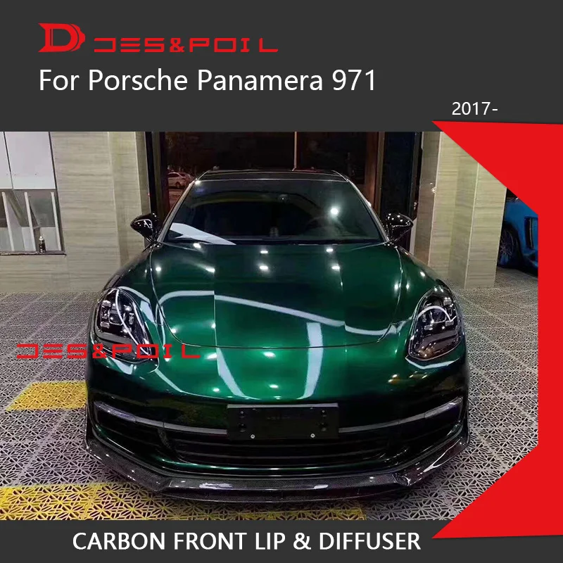 Для Porsche 971 Panamera 4 4s углеродное волокно губа-накладка задний диффузор выхлопные наконечники комплект корпуса 2017-2019 гибрид Для Porsche 971 Panamera 4 4s углеродное волокно губа-накладка задний диффузор выхлопные наконечники комплект корпуса 2017-2019 гибрид