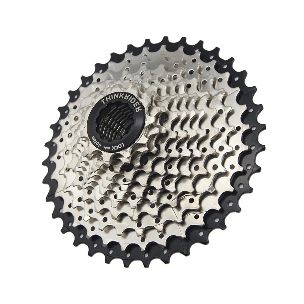 Bicycle Cassette Bicycle Sprocket Gear Bicycle Parts Bike Freewheel ThinkRider Mountain Bike 8 9 10 11 Speed Velocidade Bicycle Cassette MTB Freewheel Sprocket 36T 40T 42T 46T 50T 52T for Shimano