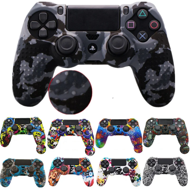 Нескользящий Силиконовый чехол защитный кожаный для контроллера Sony PlayStation Dualshock 4