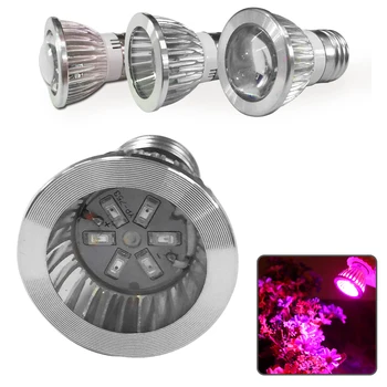 

6 10LED Convex Plant Lamp Full-Band Plant Light Bulb Indoor Plant Grow Lamp Grow Light Bulb LED Plant Light