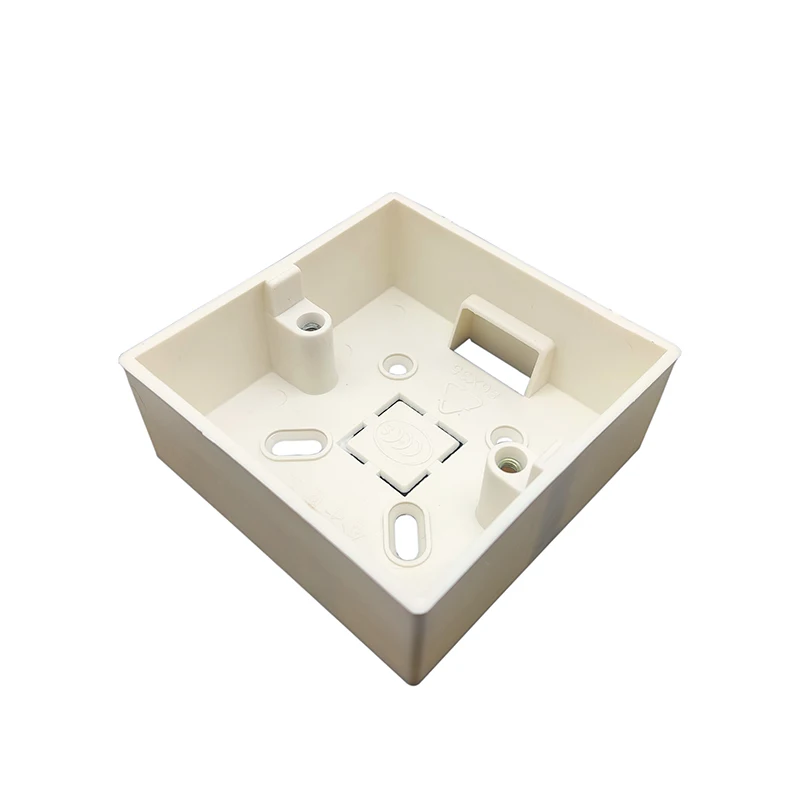 Thicker Materials White Plastic 86mm*86mm Home Thermostat Holder Nation Standard Outside Mount Box 86mm Wall Light Switch