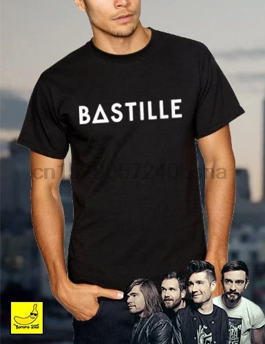 Футболка Bastille 2019Tour Wild World Present Gone Mad Festival Dan Smith inie футболка из 100% хлопка топы оптом |
