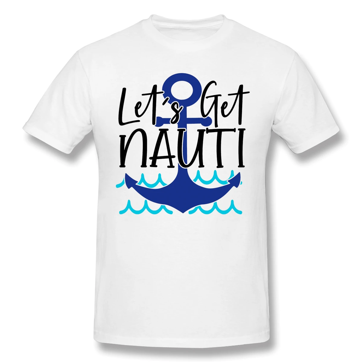 Let's Get Nauti/Хлопковые Забавные футболки с принтом Последняя поставка Мужская